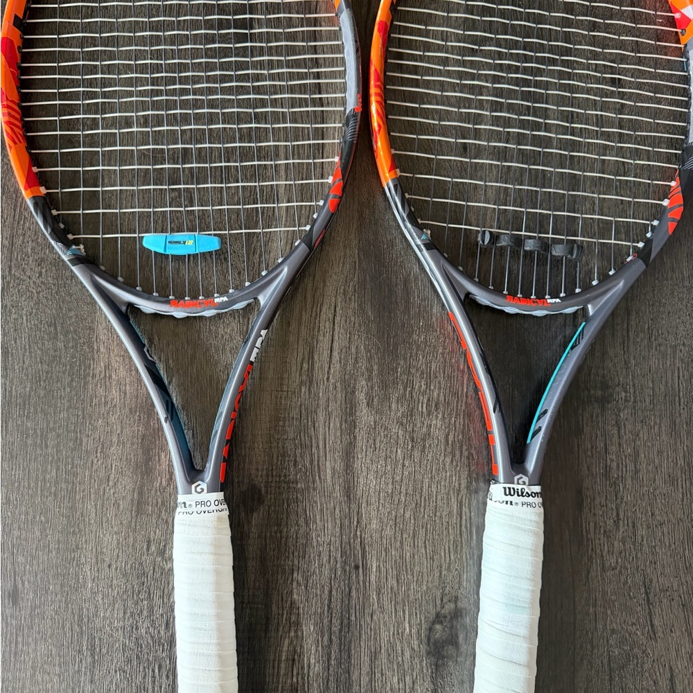 2 Head Radical MPA tennis racquets